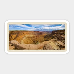 Stunning Vista, Dead Horse Point State Park, Utah Sticker